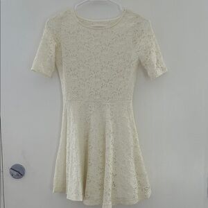 Kirra Ivory Lace Skater Dress